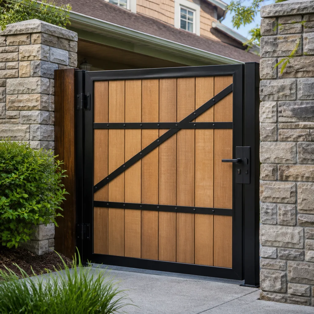 Wood & steel frame