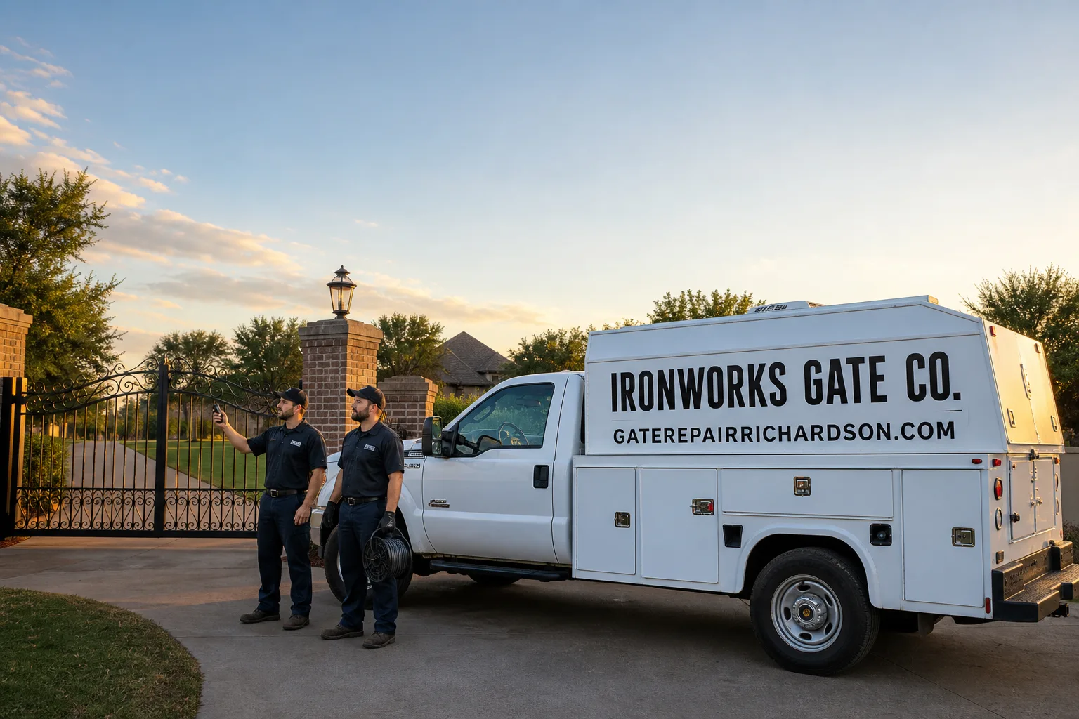 Gate Installation in Richardson, TX | Ironworks Gate Co.